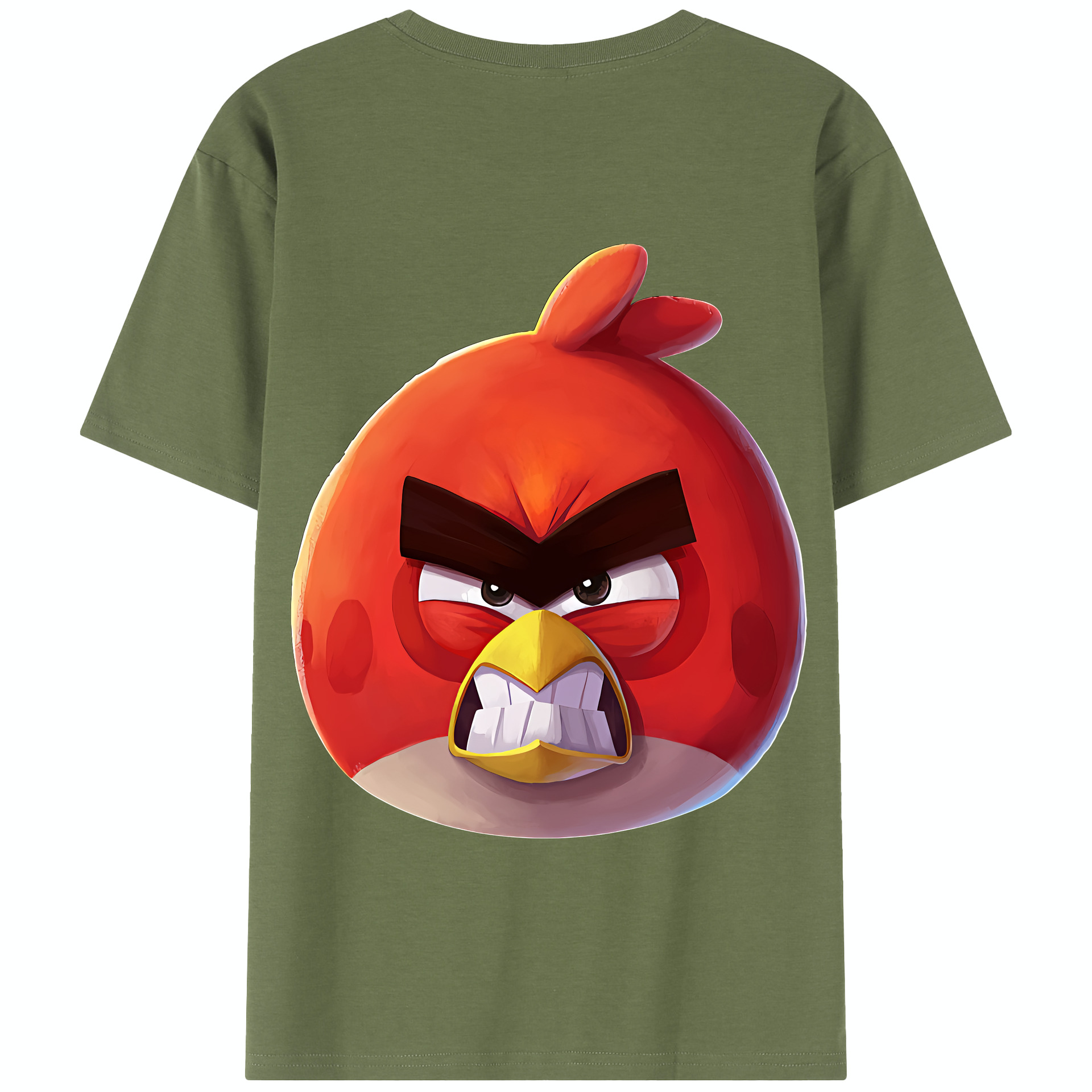 （画像用） Angry Birds アングリーバード 綿100％半袖Tシャツ（背面プリント）